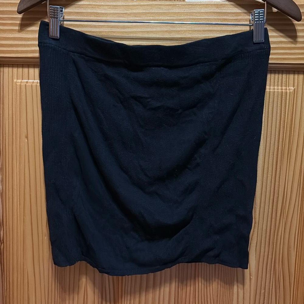 Lux, small, black, sweater skirt.